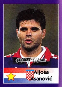 Sticker Aljoša Asanovic - World Cup 1998 - Diamond