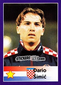 Sticker Dario Simic - World Cup 1998 n. 513 - Diamond