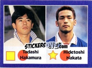 Cromo Tadashi Nakamura / Hidetoshi Nakata - World Cup 1998 - Diamond