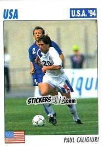 Sticker Paul Caligiuri - Italy World Cup USA 1994 n. 3 - Sl