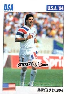 Figurina Marcelo Balboa - Italy World Cup USA 1994 - Sl