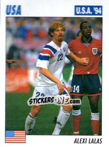 Sticker Alexi Lalas - Italy World Cup USA 1994 n. 8 - Sl