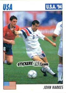 Sticker John Harkes - Italy World Cup USA 1994 - Sl