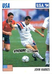 Sticker John Harkes - Italy World Cup USA 1994 n. 9 - Sl