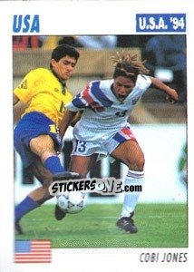 Sticker Cobi Jones - Italy World Cup USA 1994 - Sl
