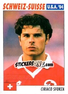 Sticker Ciriaco Sforza - Italy World Cup USA 1994 - Sl