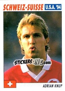 Sticker Adrian Knup - Italy World Cup USA 1994 - Sl