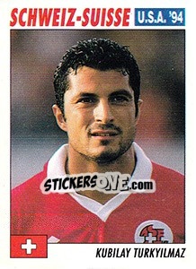 Sticker Kubilay Turkyilmaz - Italy World Cup USA 1994 - Sl