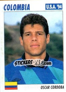 Sticker Oscar Cordoba - Italy World Cup USA 1994 - Sl