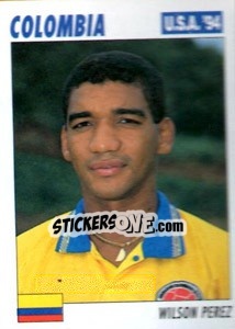 Sticker Wilson Perez - Italy World Cup USA 1994 n. 42 - Sl