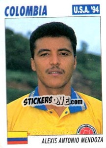 Cromo Alexis Antonio Mendoza - Italy World Cup USA 1994 - Sl