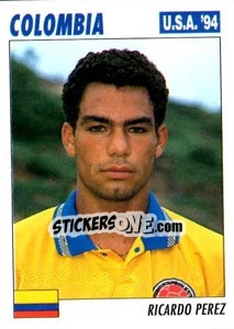 Sticker Ricardo Perez - Italy World Cup USA 1994 - Sl