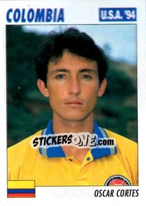Sticker Oscar Cortes - Italy World Cup USA 1994 n. 46 - Sl