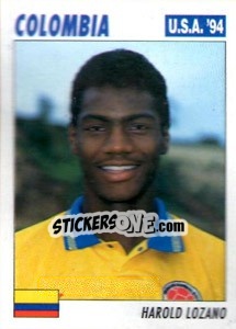Sticker Harold Lozano - Italy World Cup USA 1994 n. 50 - Sl