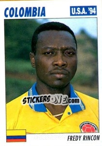 Sticker Fredy Rincon - Italy World Cup USA 1994 - Sl