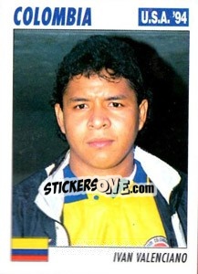 Figurina Ivan Valenciano - Italy World Cup USA 1994 n. 55 - Sl