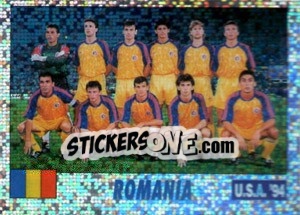 Sticker TEAM ROMANIA - Italy World Cup USA 1994 - Sl