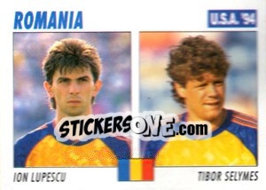 Sticker Ion Lupescu / Tibor Selymes - Italy World Cup USA 1994 n. 62 - Sl