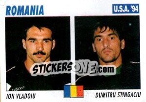 Sticker Ion Vladoiu / Dumitru Stingaciu - Italy World Cup USA 1994 - Sl