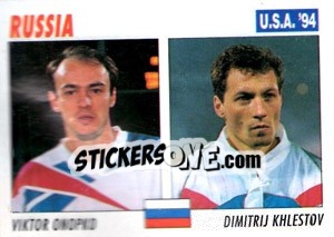 Cromo Viktor Onopko / Dimitrij Khlestov - Italy World Cup USA 1994 - Sl
