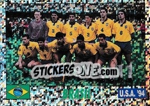 Sticker TEAM BRASIL - Italy World Cup USA 1994 - Sl