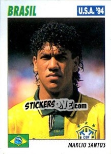 Sticker Marcio Santos - Italy World Cup USA 1994 - Sl