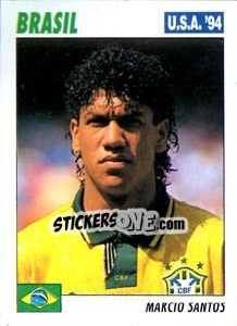 Figurina Marcio Santos - Italy World Cup USA 1994 - Sl