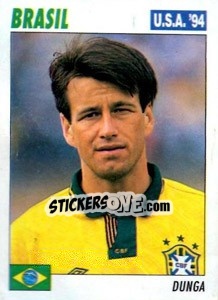 Sticker Dunga - Italy World Cup USA 1994 n. 86 - Sl