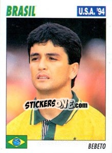 Sticker Bebeto - Italy World Cup USA 1994 - Sl