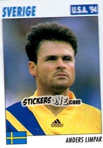 Cromo Anders Limpar - Italy World Cup USA 1994 - Sl