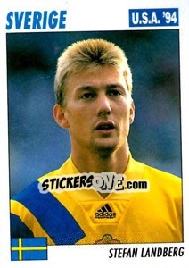Sticker Stefan Landberg - Italy World Cup USA 1994 - Sl
