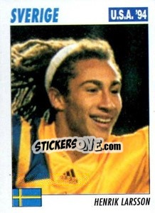 Sticker Henrik Larsson - Italy World Cup USA 1994 - Sl