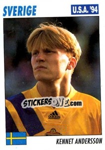 Sticker Kennet Andersson - Italy World Cup USA 1994 n. 112 - Sl