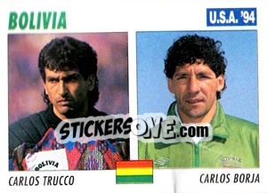 Cromo Carlos Trucco / Carlos Borja - Italy World Cup USA 1994 - Sl