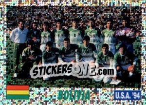 Sticker TEAM BOLIVIA - Italy World Cup USA 1994 n. 124 - Sl