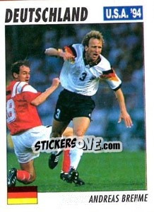 Sticker Andreas Brehme - Italy World Cup USA 1994 n. 137 - Sl