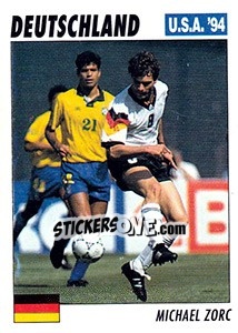 Sticker Michael Zorc - Italy World Cup USA 1994 - Sl
