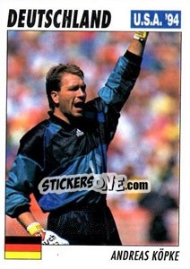 Sticker Andreas Kopke - Italy World Cup USA 1994 n. 150 - Sl