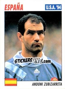 Sticker Andoni Zubizarreta - Italy World Cup USA 1994 - Sl
