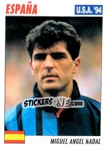 Cromo Miguel Angel Nadal - Italy World Cup USA 1994 - Sl