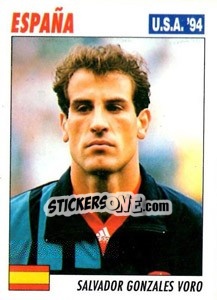 Sticker Salvador Gonzales Voro - Italy World Cup USA 1994 n. 158 - Sl