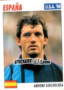 Sticker Andoni Goicoechea - Italy World Cup USA 1994 - Sl