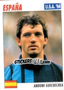 Figurina Andoni Goicoechea - Italy World Cup USA 1994 - Sl