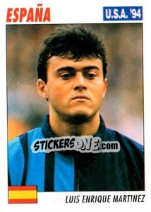 Sticker Luis Enrique Martinez - Italy World Cup USA 1994 - Sl