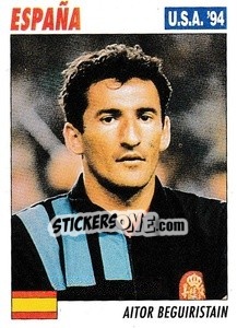 Sticker Aitor Beguiristain - Italy World Cup USA 1994 - Sl