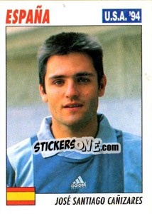 Sticker Jose Santiago Canizares - Italy World Cup USA 1994 n. 169 - Sl