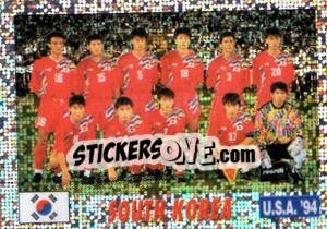 Sticker TEAM SOUTH KOREA - Italy World Cup USA 1994 - Sl