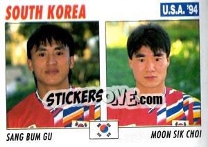 Sticker Sang Bum Gu / Moon Sik Choi - Italy World Cup USA 1994 n. 175 - Sl