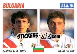 Sticker Tzanko Tzvetanov / Trifon Ivanov - Italy World Cup USA 1994 - Sl