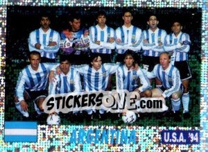 Sticker TEAM ARGENTINA - Italy World Cup USA 1994 - Sl